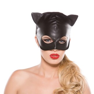Allure Faux Leather Cat Mask