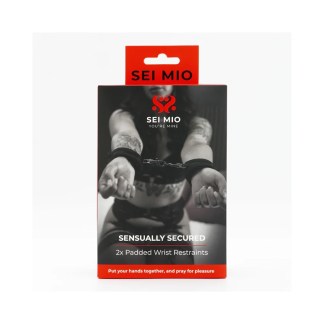 SEI MIO Sensually Secured Velvet Handcuffs