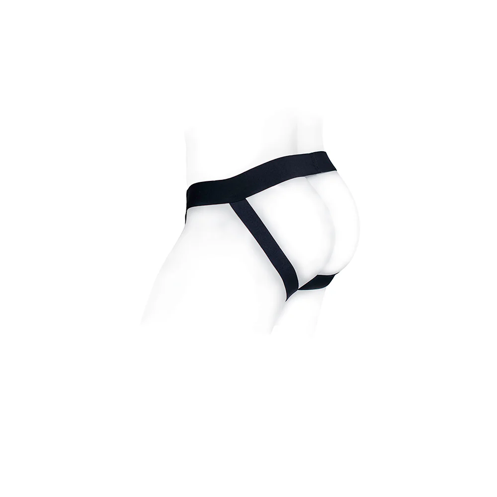 SpareParts Pete Freestyle Nylon Packing Jock Black