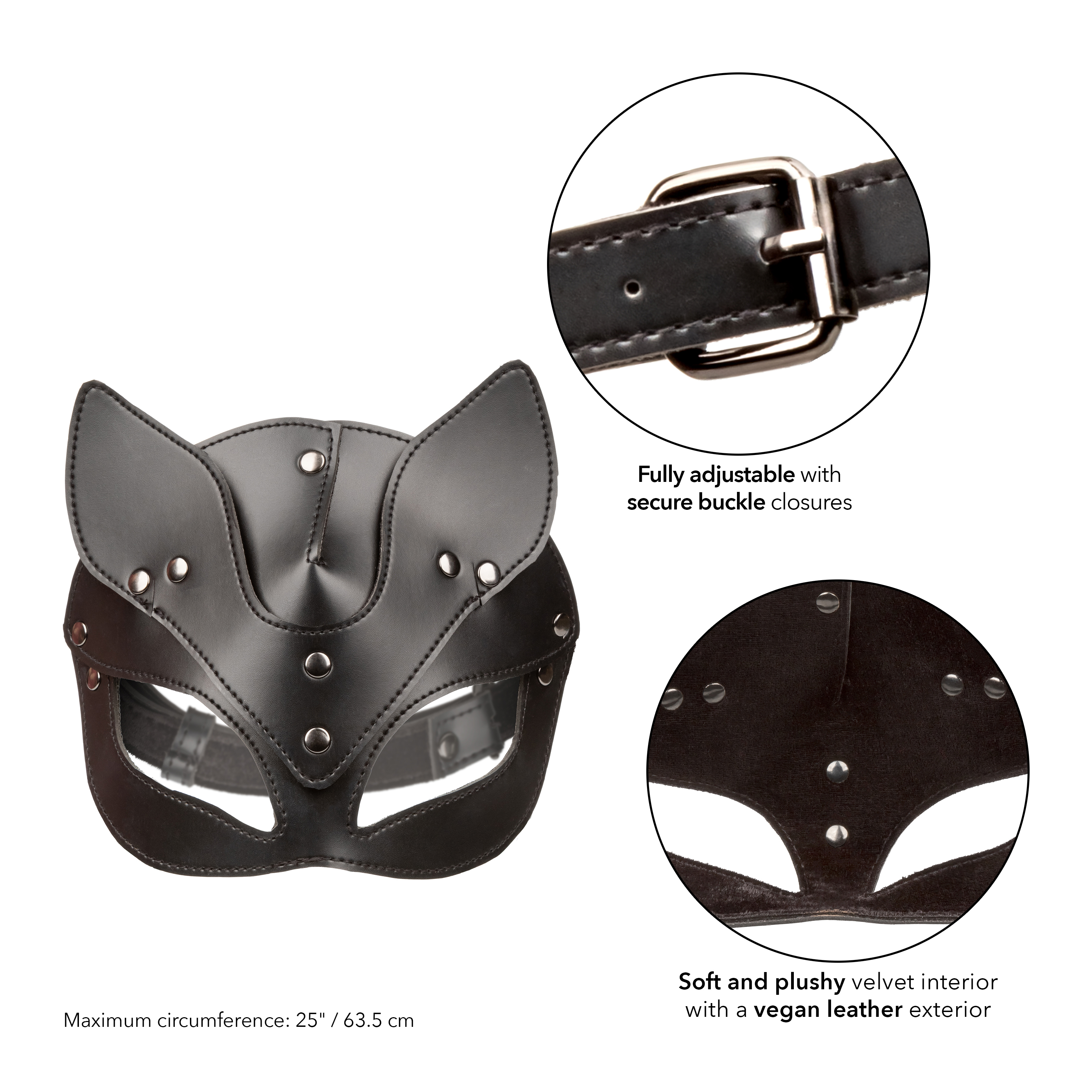 Euphoria Collection Cat Mask - Black