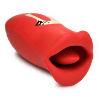 Lickgasm Kiss and Tell Mini Kissing and Vibrating Clitoral Stimulator - Red