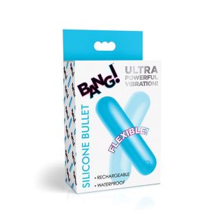 Bang! Flexible Silicone Bullet - Blue