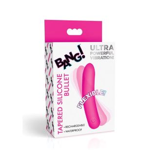 Bang! Tapered Flexible Silicone Bullet - Pink