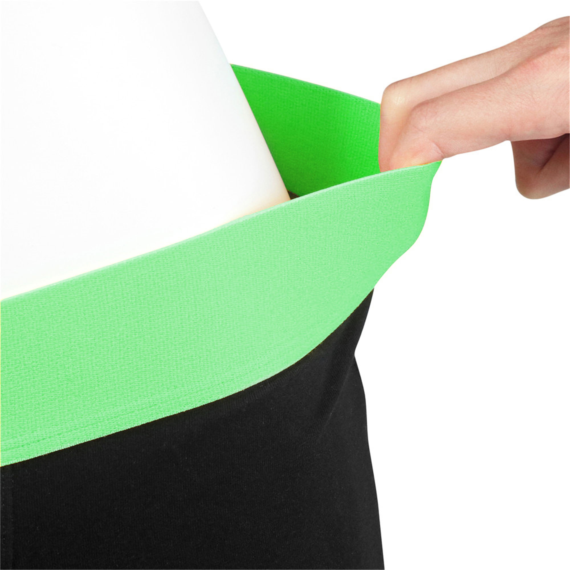 Strap-on Black/green Boxers - Xs/s