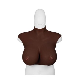 XX-DREAMTOYS Ultra Realistic H Cup Breast Form Extra Large - Black