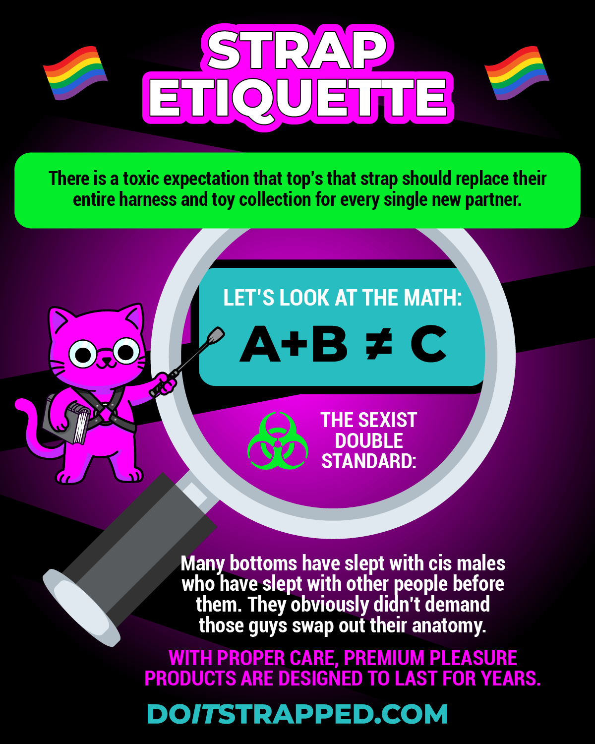 strap etiquette! 🏳️‍🌈